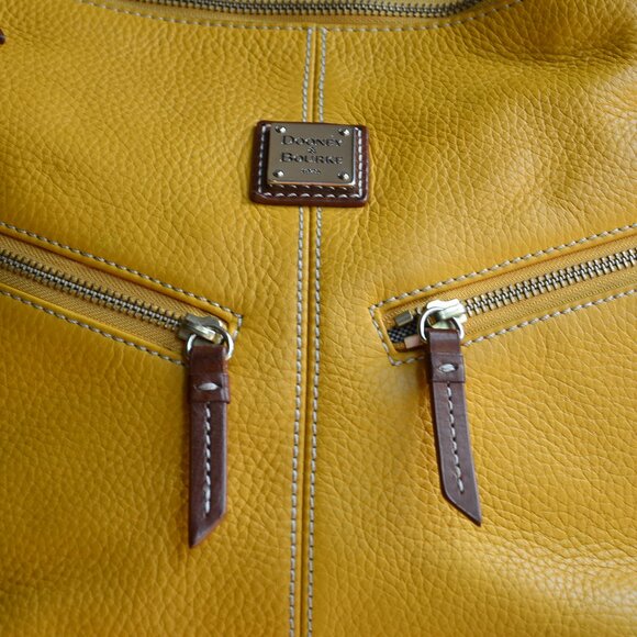 Dooney & Bourke Marigold Pebble Leather Hobo Bag - Picture 2 of 16